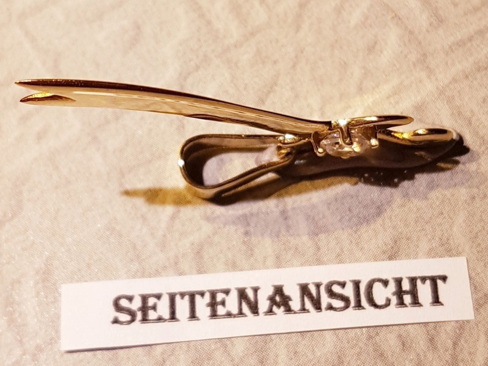 Pendentifs: Schwert/Säbel, Gelbgold + einem Kristall – Neuf (Voir description) à Unterägeri par Altgoldschmuck 3