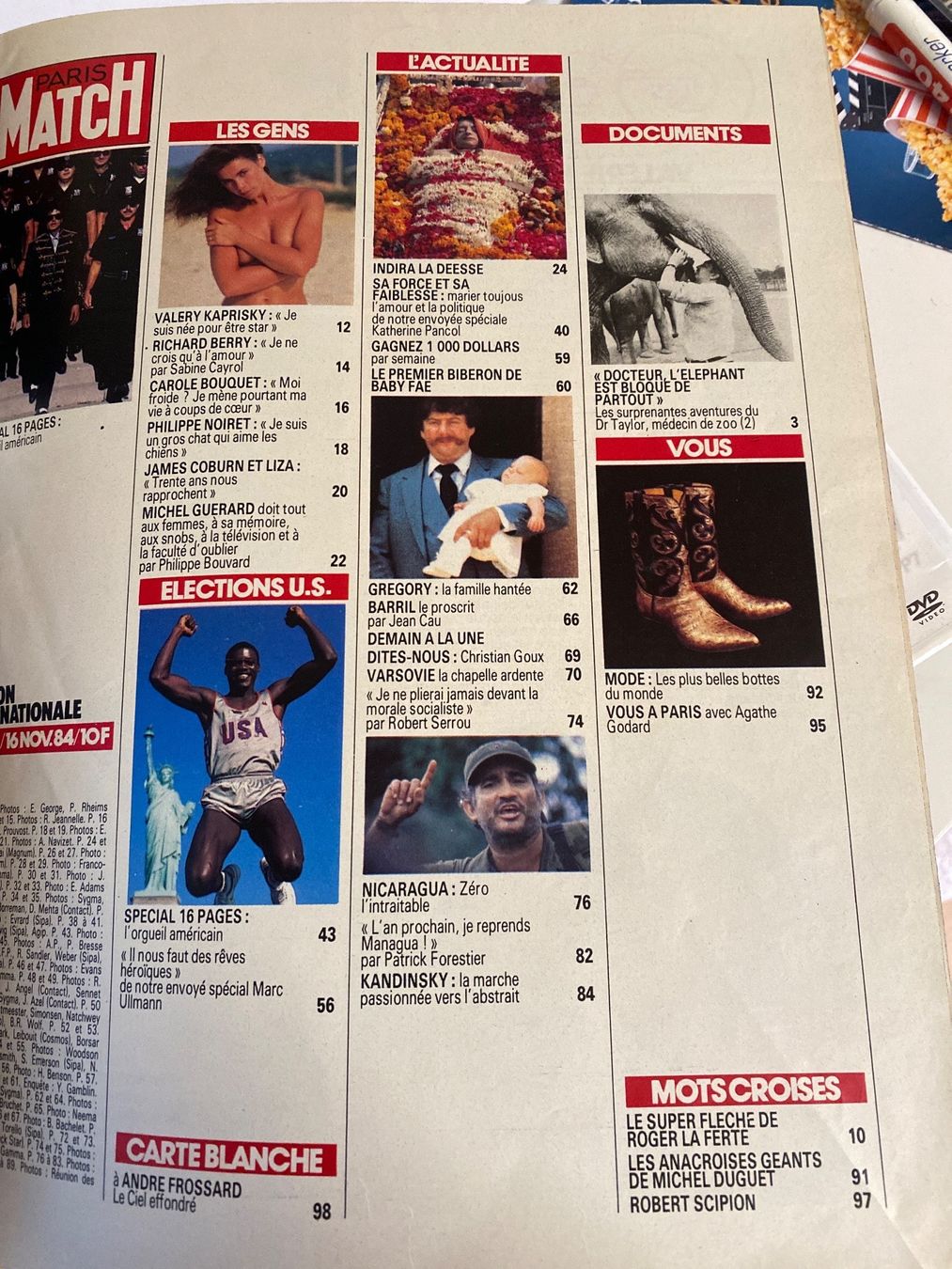 Riviste & Magazine: PARIS MATCH - 1984 - REAGAN - PHILIPPE NOIRET – Usato da Le Brassus venduto da cinema13 1