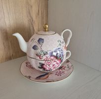 Teapot mit Goldrand, aus englischer Traditionsfirma
