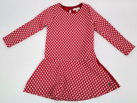 TOM TAILOR Sternenkleid Gr. 92/98 Rot/Weiss