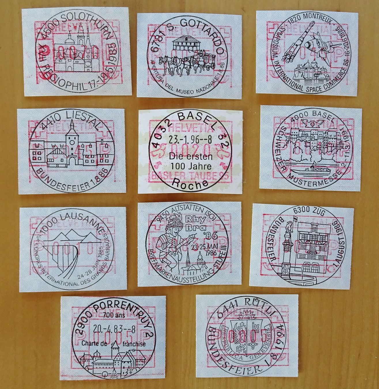 Tutti i francobolli: Werbe- Sonder- Ortschaftsstempel – Usato da Feldbrunnen venduto da MarcusSO 2