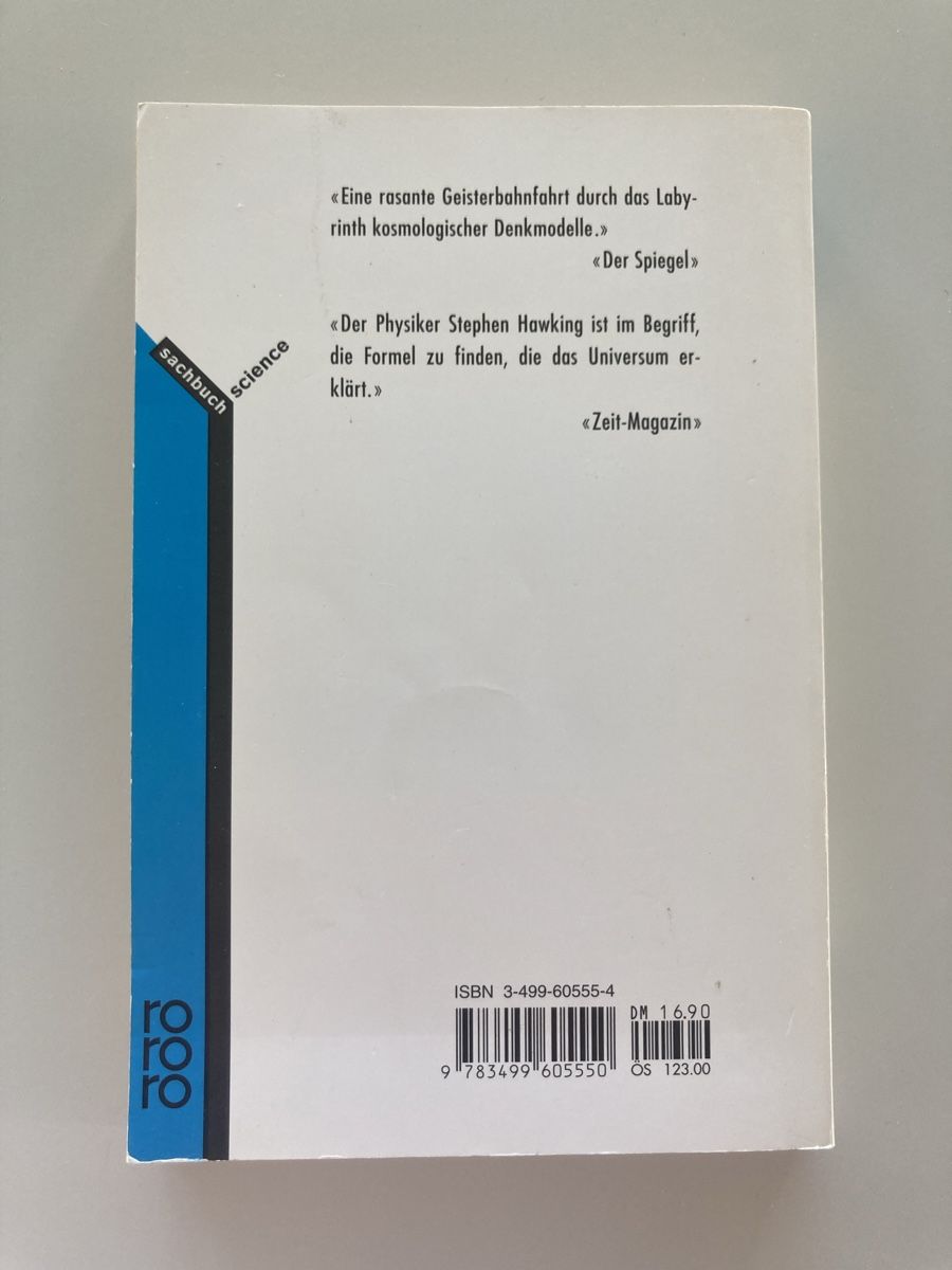 Libri: Stephen Hawking: Eine kurze Geschichte der Zeit – Usato da Mörschwil venduto da Appenzell2 1