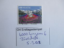 Voll Ort Ersttagsstempel Luzern 6 Zürichstrasse