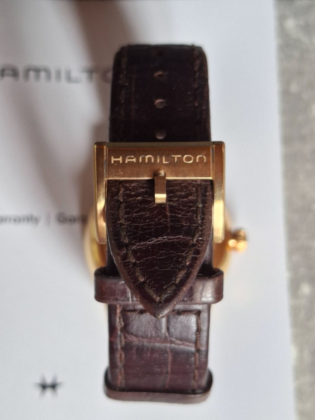 Hamilton Orologi: Montre automatique plaqué or marque Hamilton – Usato da Villiers venduto da san_jn5w 2