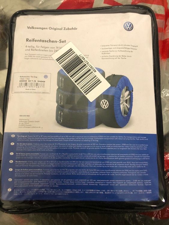 Original VW Reifentaschen Set Bis 21 Zoll 000073900E - | Skoda Shop Zubehör
