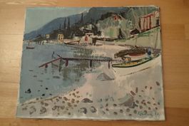 Oelgemälde auf Leinwand  KARL ANTON FLAIG  1900-1993 Basel