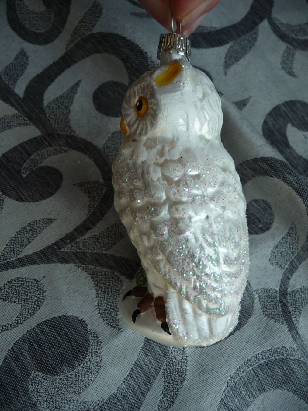 Toutes les décorations: weisse Eule auf Ast, Vogel Christbaumschmuck – Neuf avec emballage d'origine à Alpnach Dorf par marvo 2