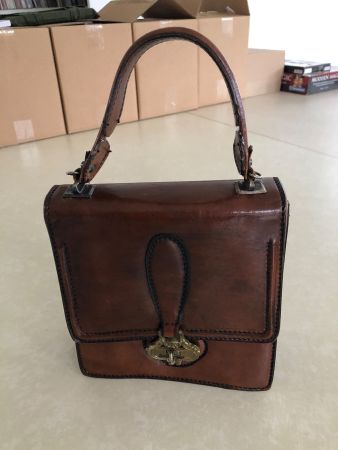 Vintage Handtasche aus echtem Leder
