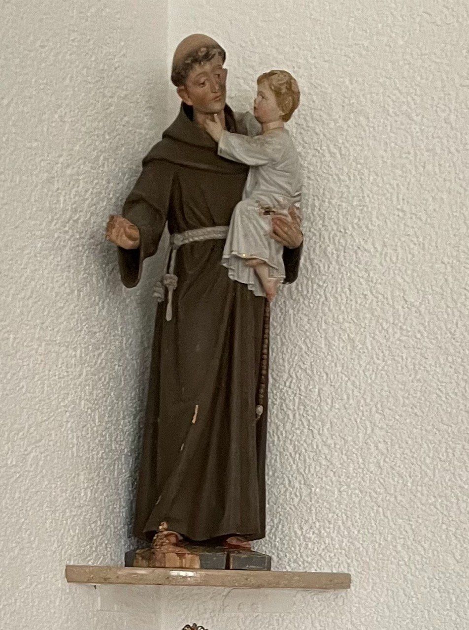 Sculture & Statue: Heiliger Antonius mit Jesuskind , antik – Usato da Bern venduto da Ansouis