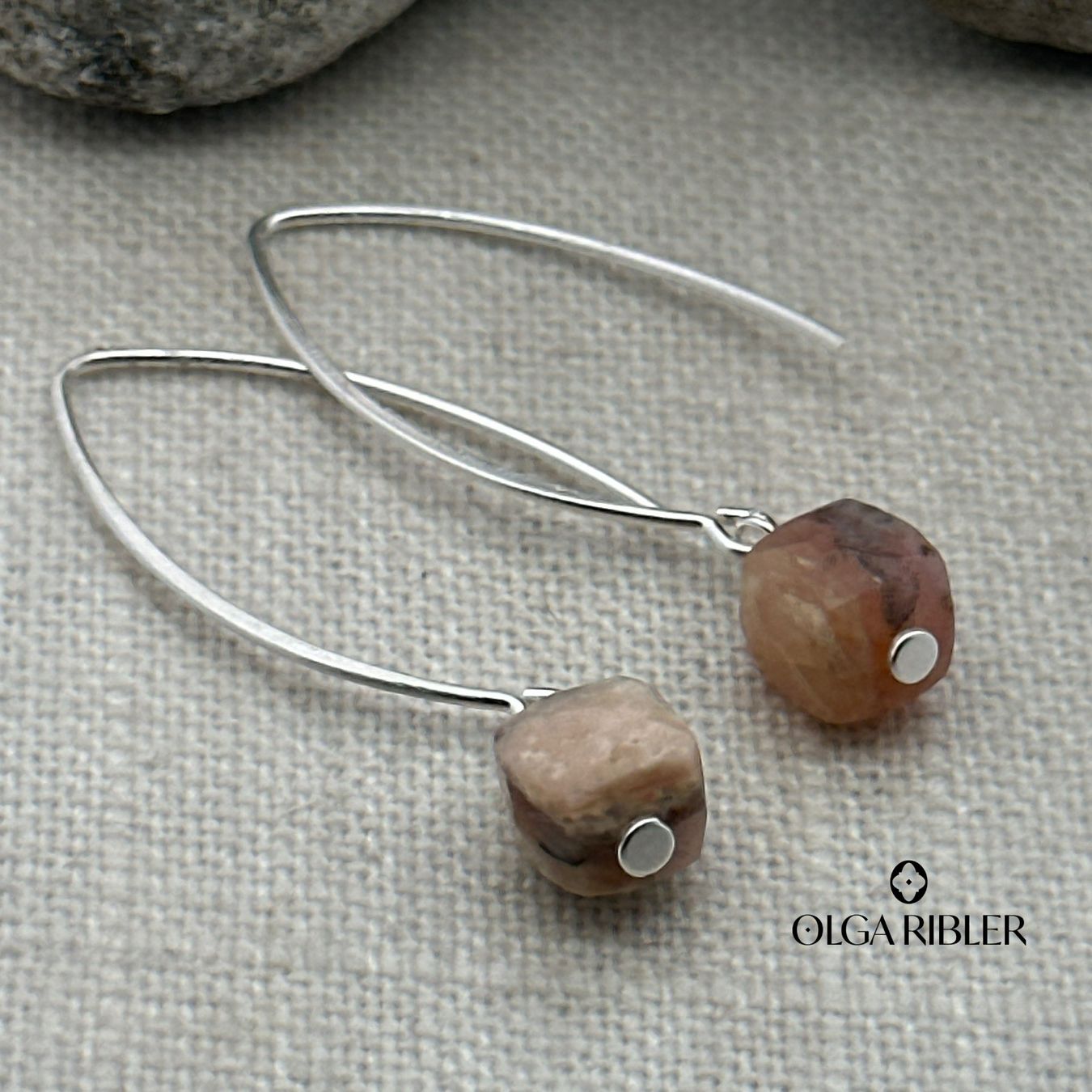 Olga Ribler Boucles d'oreille: Ohrhänger Achate Silber 925 – Neuf (Voir description) à Luzern par Schmuckoutlet