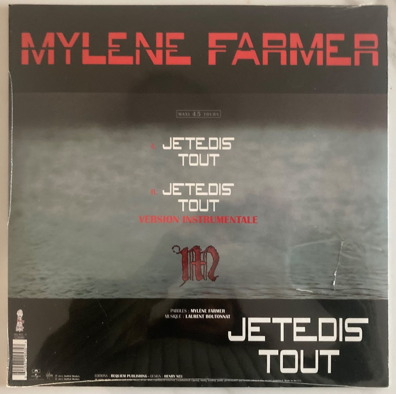 Dischi in vinile: MYLÈNE FARMER - JE TE DIS TOUT – Nuovo e nell'imballaggio originale da Poliez-Pittet venduto da Newtown-Records 1