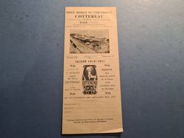 1910-1911 FAHRRAD COTTEREAU BROCHURE