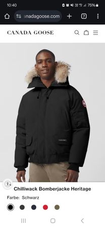 Canada Goose Chilliwack Bomberjacke Schwarz Gr. M