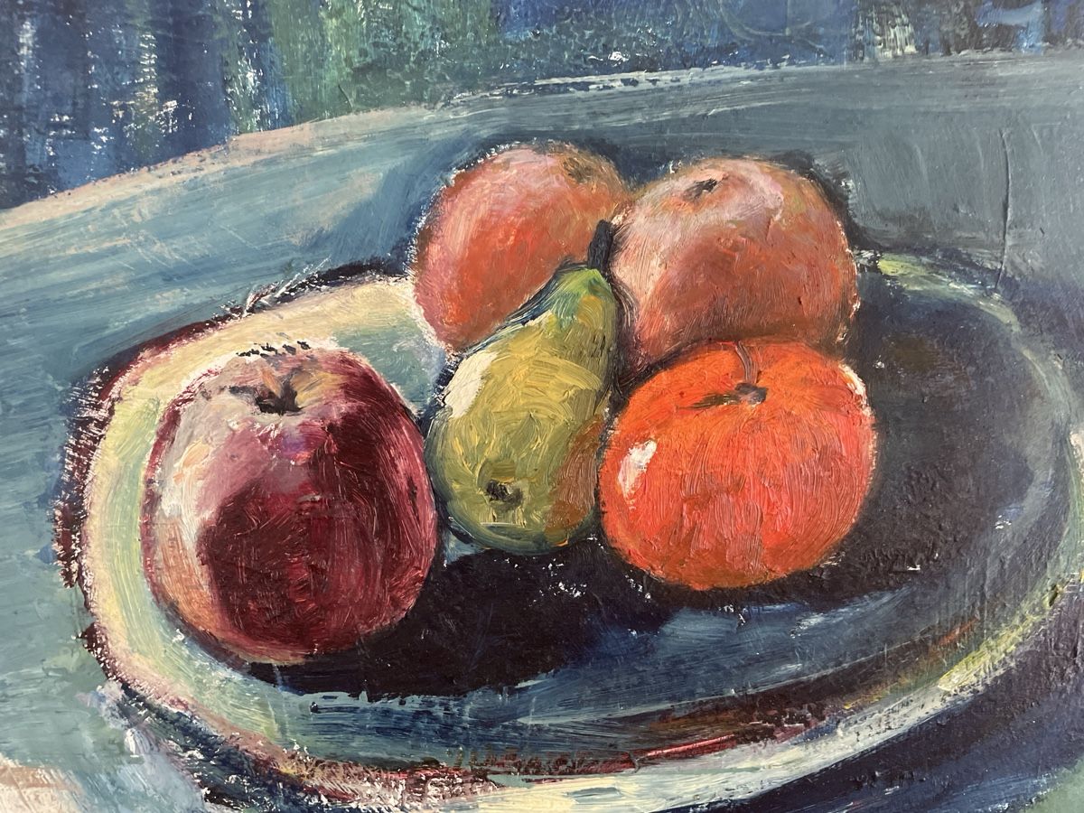 Dipinti: Ölgemälde "Früchte auf Teller", Hugo Bre – Usato da Frenkendorf venduto da lau_8fff 1