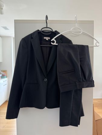 H&M Anzug (Blazer + Hose) Gr. 34 schwarz