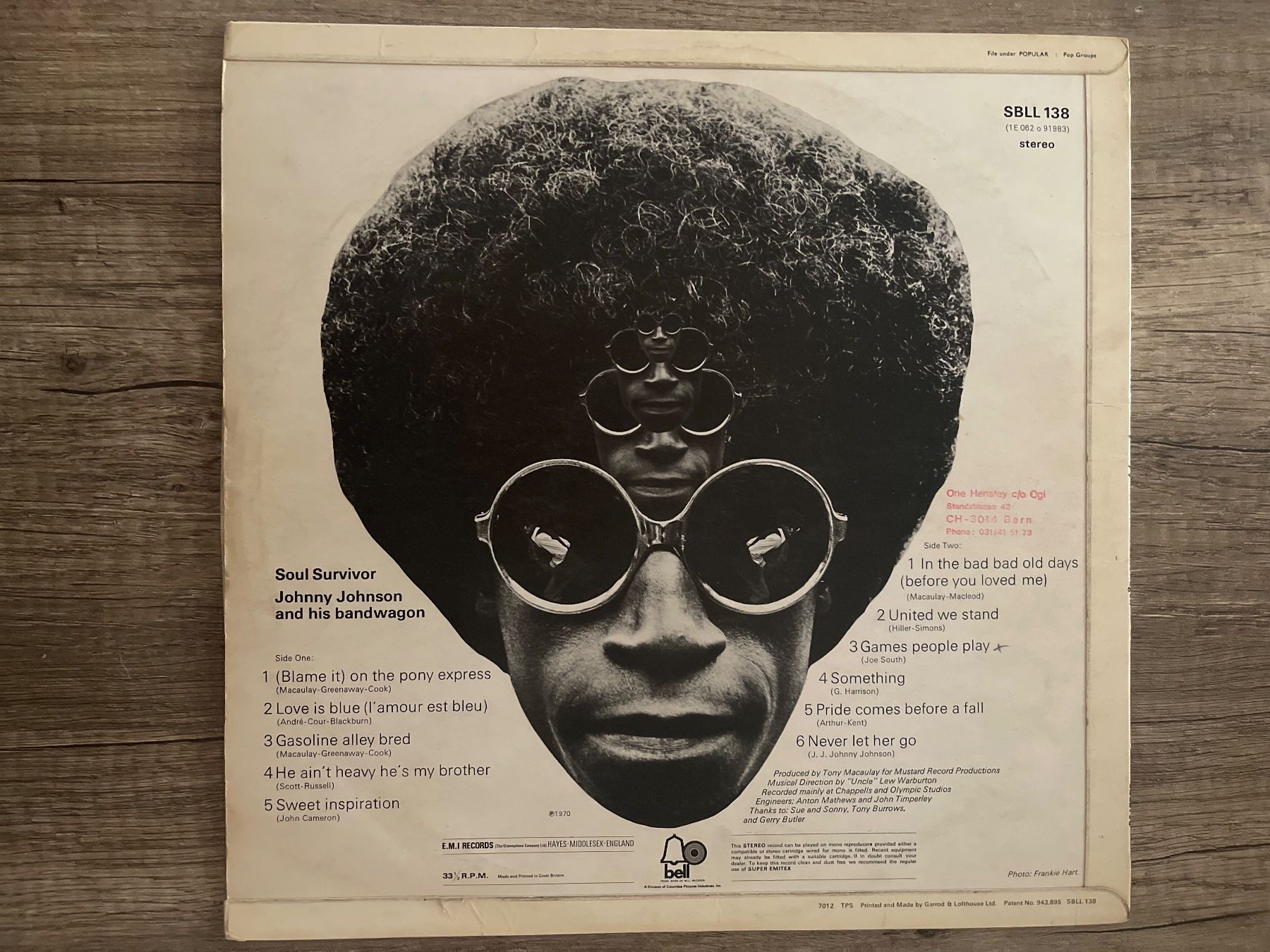 Schallplatten: S1404/Johnny Johnson Soul Survivor – Gebraucht aus Frutigen von Philippe_jsp 1
