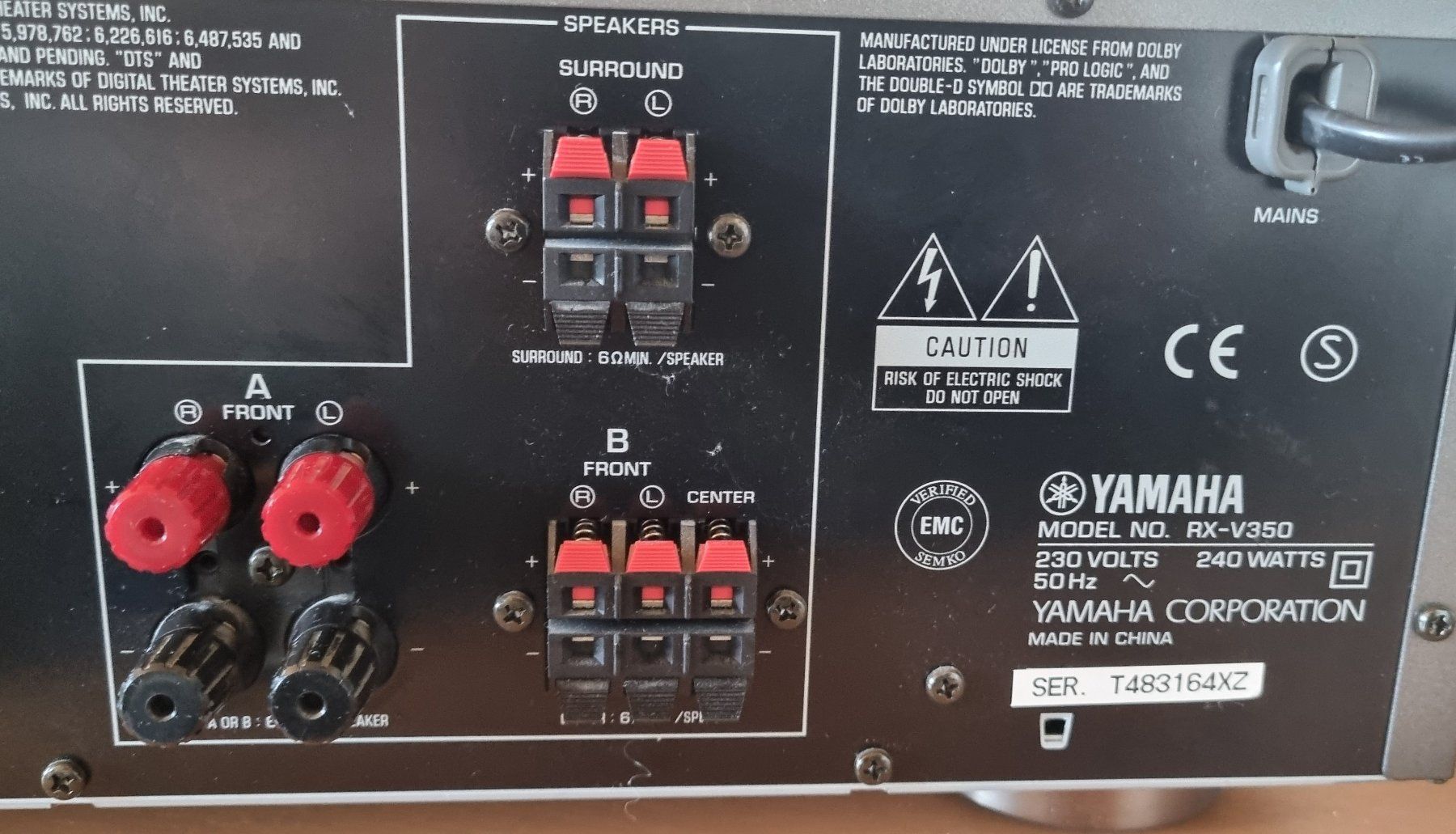 Yamaha Ricevitori: Yamaha RX-V350 Dolby Digital DTS AV Receiver – Usato da Goldau venduto da smart_62 4