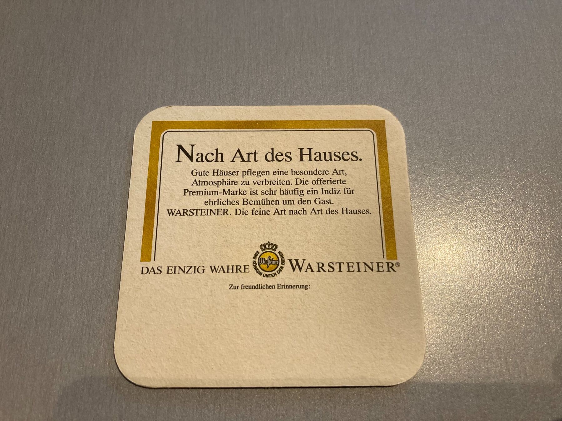Sottobicchieri: Warsteiner Bierdeckel, neu, originalverpackt, 100 Stück. – Nuovo (secondo la descrizione) da Obfelden venduto da miau68 2