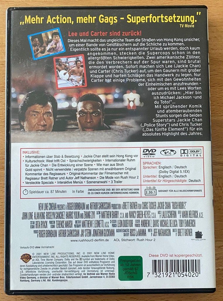 Tutti i DVDs: DVD - Rush Hour 2 – Usato da Winterthur venduto da Secondhand-Family 2