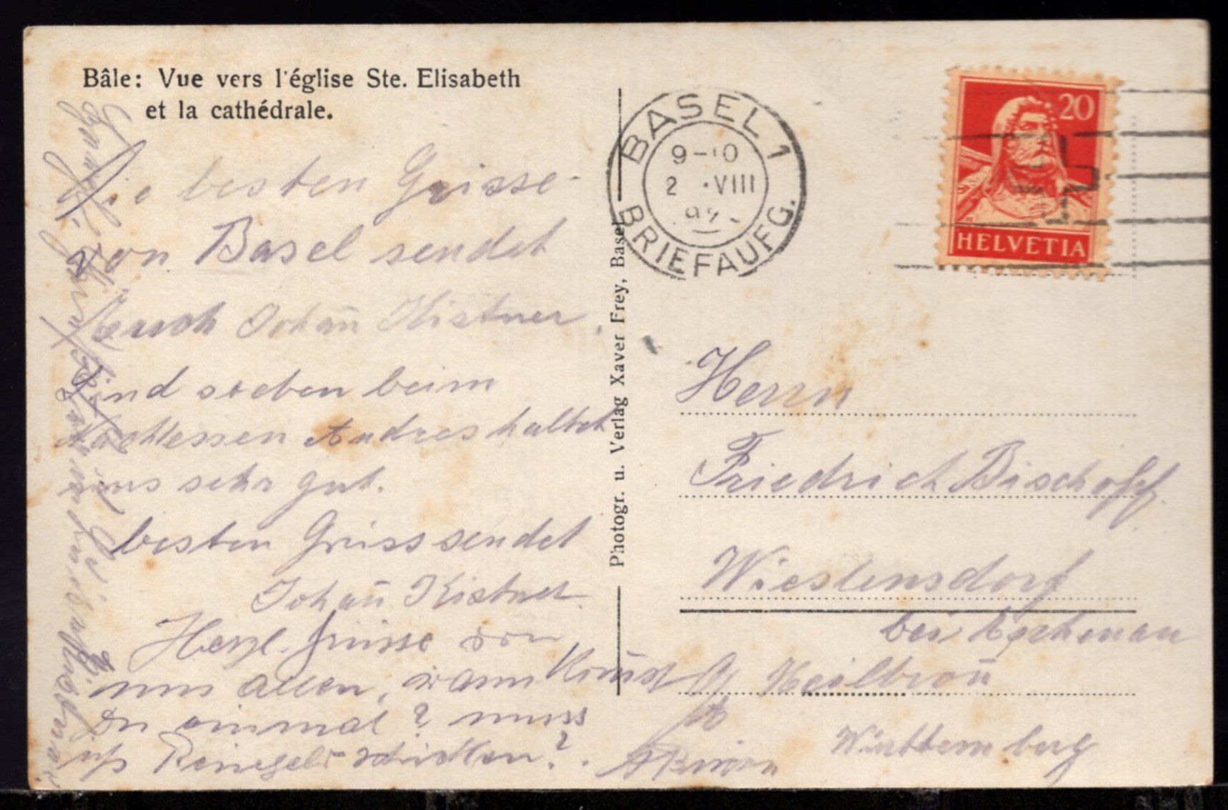 Cartoline postali: Basel;  Restaurant STEINECK - Tram - Oldtimer – Usato da Aarau venduto da kufi44 3