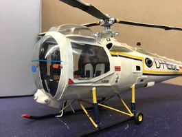Helikopter 1:72 gebaut Oldtimer Rarität - D-HEBE, 1208