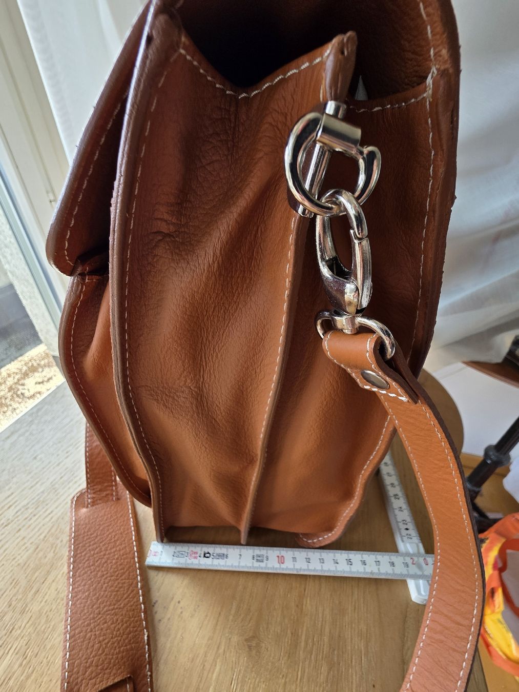 Koffer & Taschen: Aktentasche Vollnarbenleder, braun 2 Hauptfächern – Neu (gemäss Beschreibung) aus Zürich von Zanoni 2