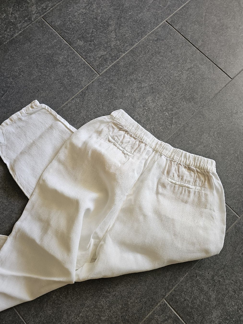Zara Hosen: weisse Leinenhose von Zara – Gebraucht aus Altdorf UR von Saba_1688 2