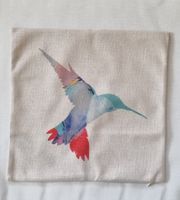 Neuer Kissen Bezug mit bunten Kolibri mustern 40x40 cm