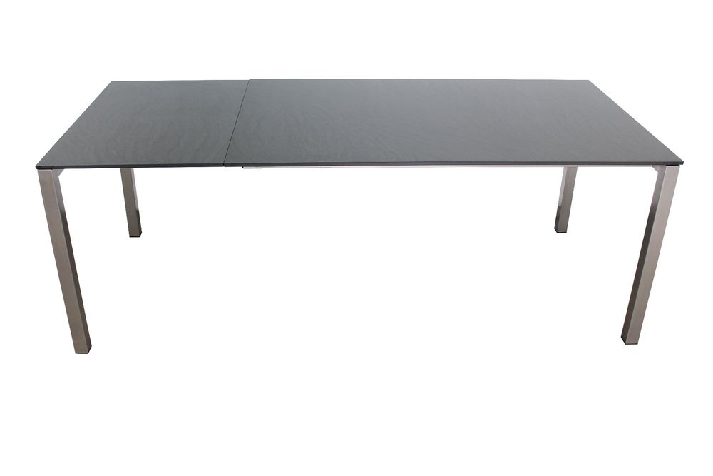 Gardeko Gartentisch ausziehbar HPL 150x95 Ausziehtisch grau Kaufen