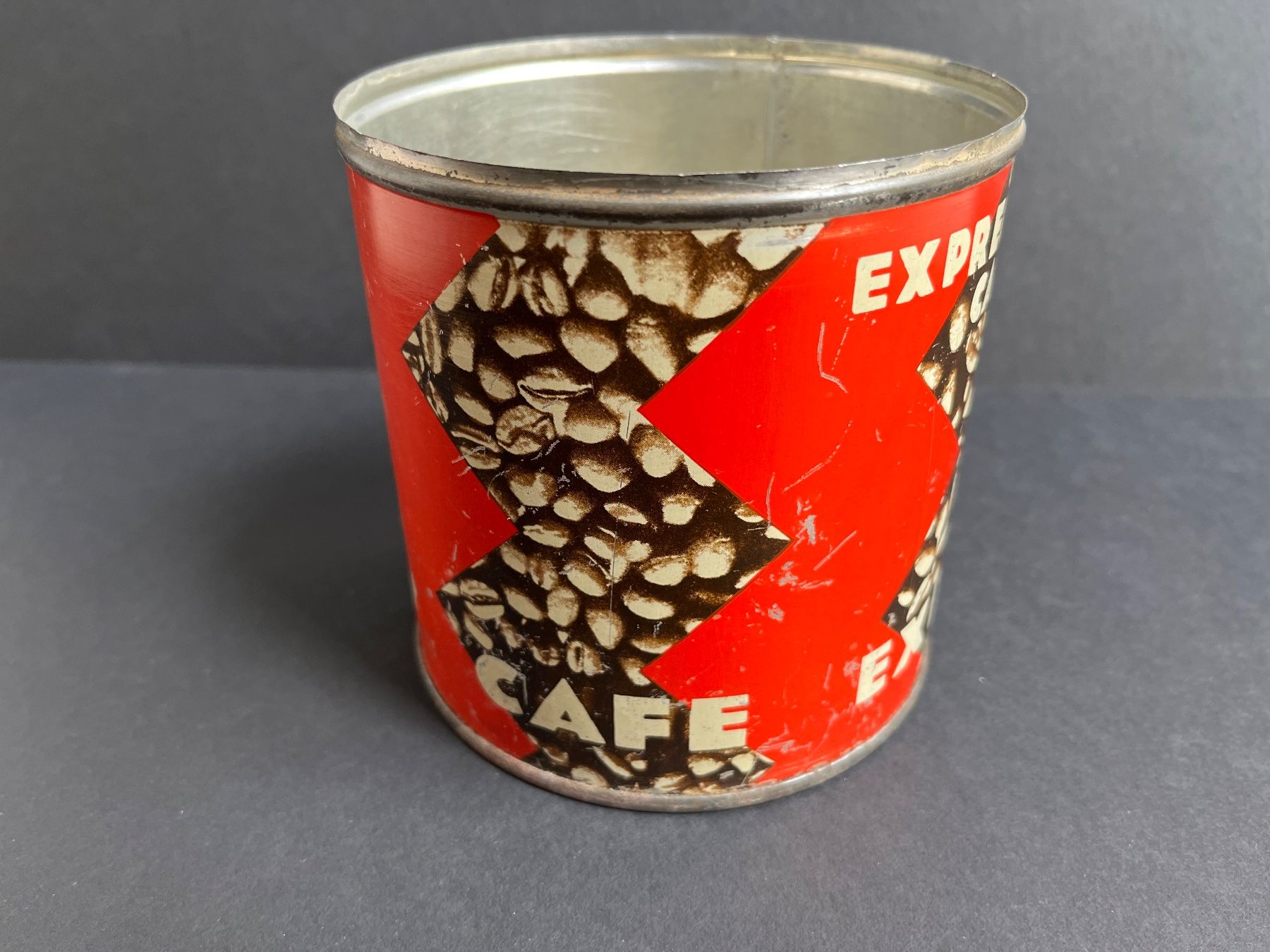 Barattoli: Vintage Express Cafe Kaffeedose Blechdose Dose Retro – Usato da Wettingen venduto da Bonanza69 1