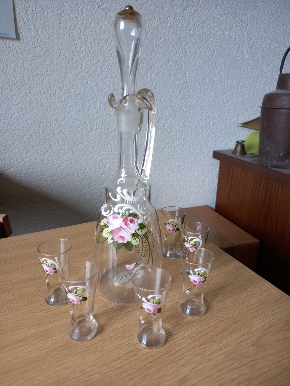 Caraffe: Schnapsgläser mit Karaffe – Usato da Roggwil BE venduto da Ruefi222 1