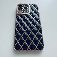 Luxus Schutzhülle Cover Case Etui in Schwarz für iPhone 14