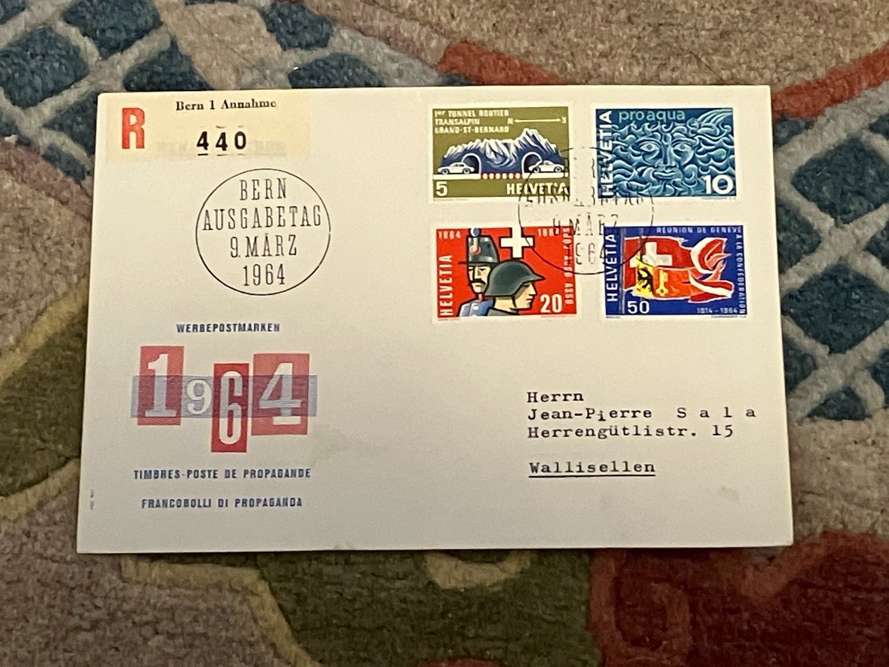 Tutti i francobolli: CH FDC  Einschreiben 1964 – Usato da Koblenz venduto da Markenhimmel