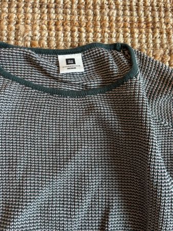 grün/rosa gestrickter Pullover S/M