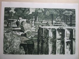 Diggelmann Alex Walter ORIGINAL LITHOGRAPHIE SIGNIERT NUMMER