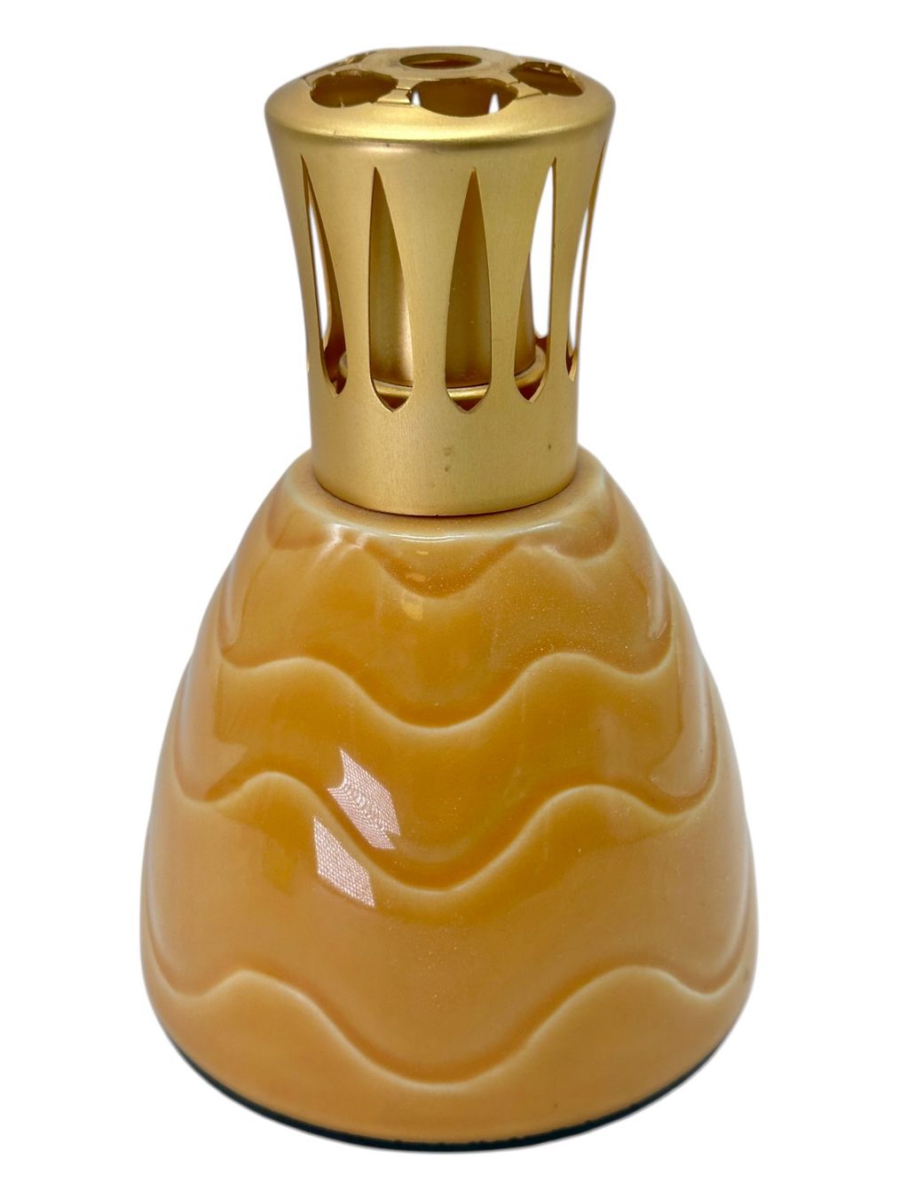 Maison Berger Duftöldiffusoren: Lampe Berger Majolique "vagues" de couleur moutarde – Gebraucht aus Morges von Novantica 6