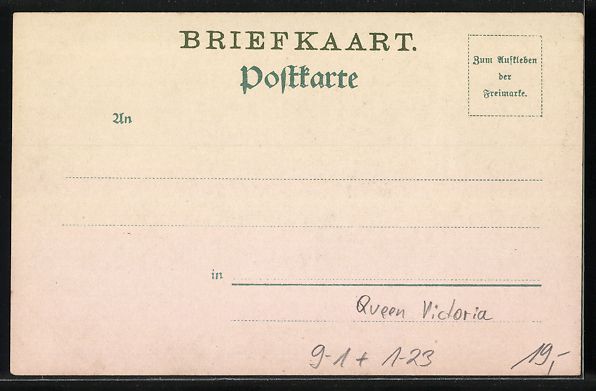 Ansichtskarten: Gracious Queen Victoria auf dem Kriegspf – Gebraucht aus Berlin von bartko-reher 1