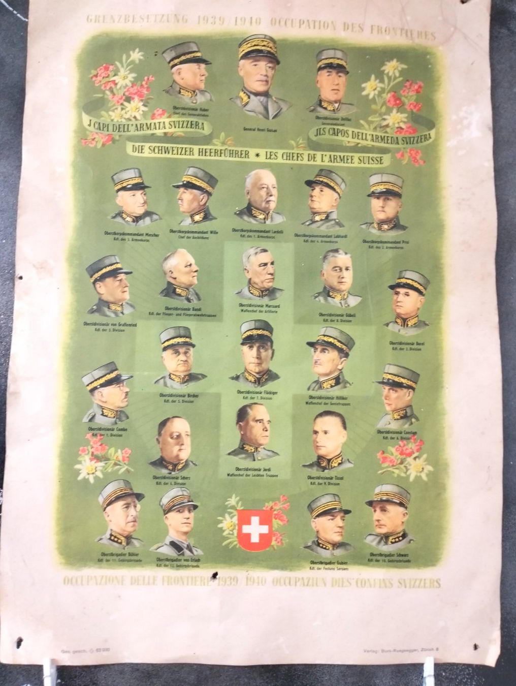 Foto & Immagini: Antikes Militärposter – Usato da Ennetmoos venduto da brunhildenb 4