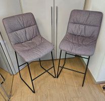 2 Barhocker Grau/Schwarz, Stoffbezug, Top Zustand, neu!