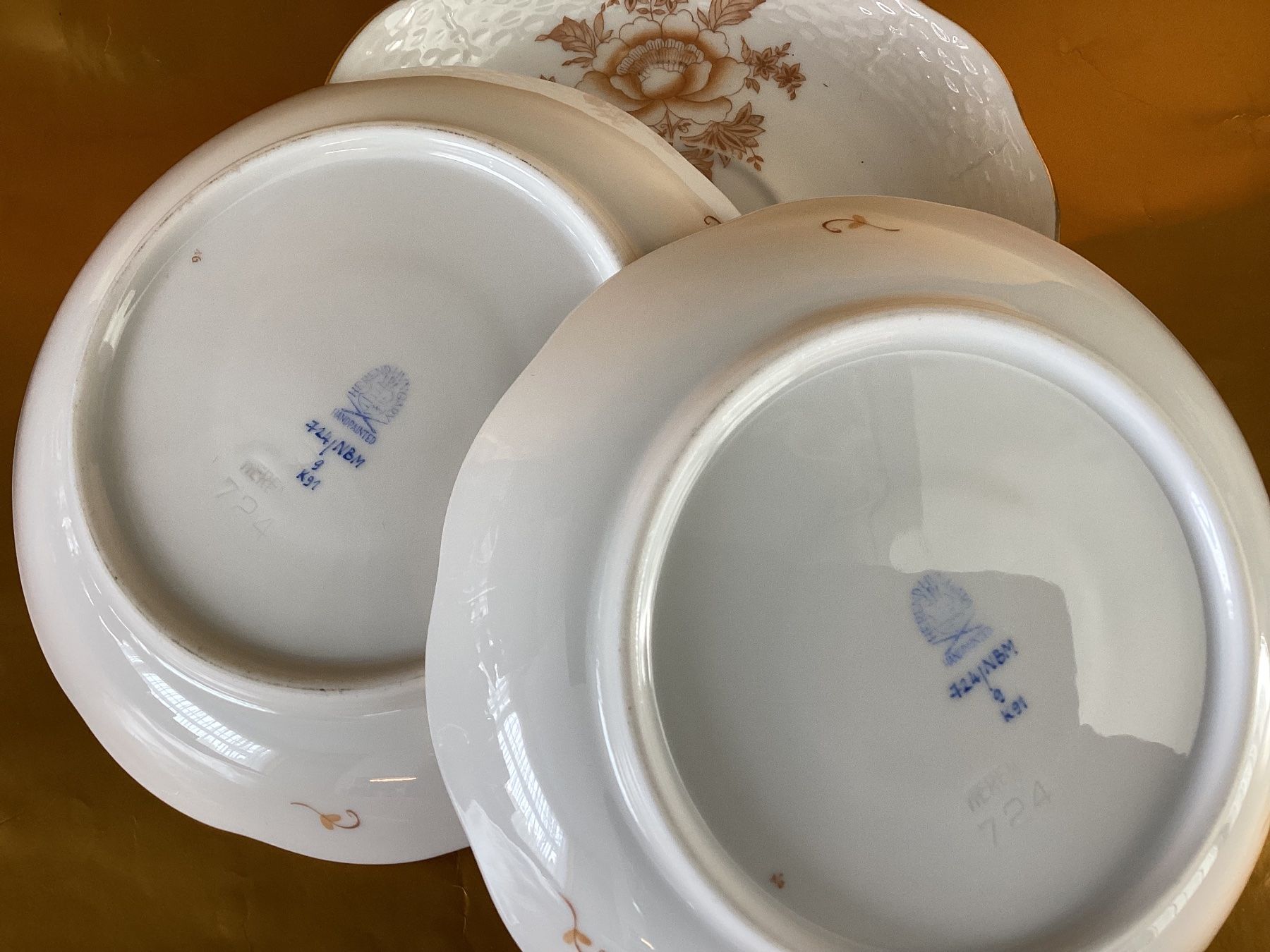 Herend Piatti: Herend / 3 Unterteller passend zu Kaffeetassen – Usato da Beinwil am See venduto da kae_gh7c 1