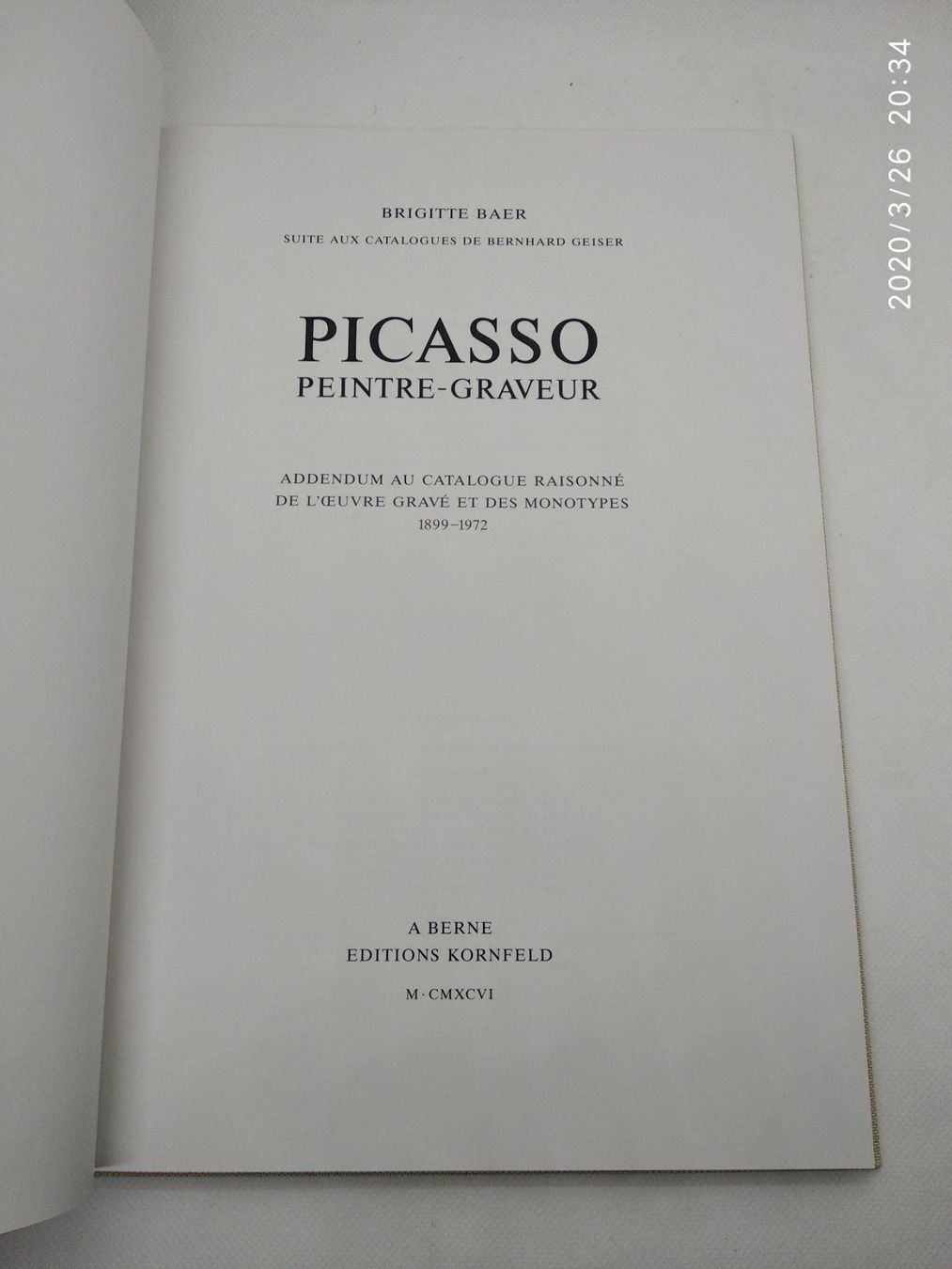 Libri: PABLO PICASSO WERKVERZEICHNIS – Usato da Goldach venduto da Gaip 3