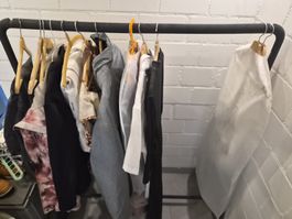 Kleiderstange Kleiderständer Garderobe schwarz