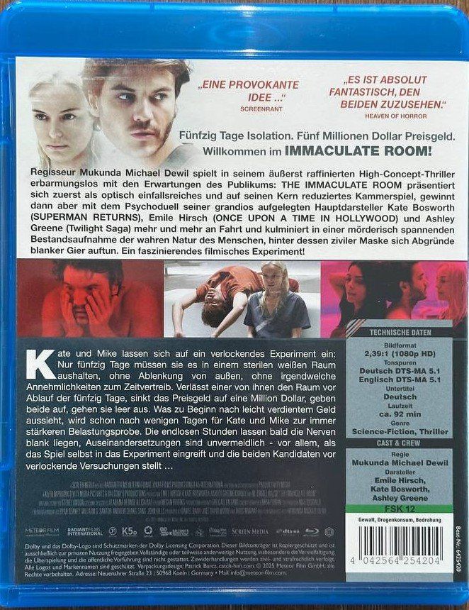 Tutti i DVDs: The Immaculate Room - Blu-ray - Science-Fiction Thriller – Usato da Beringen venduto da Mantafisch1 1