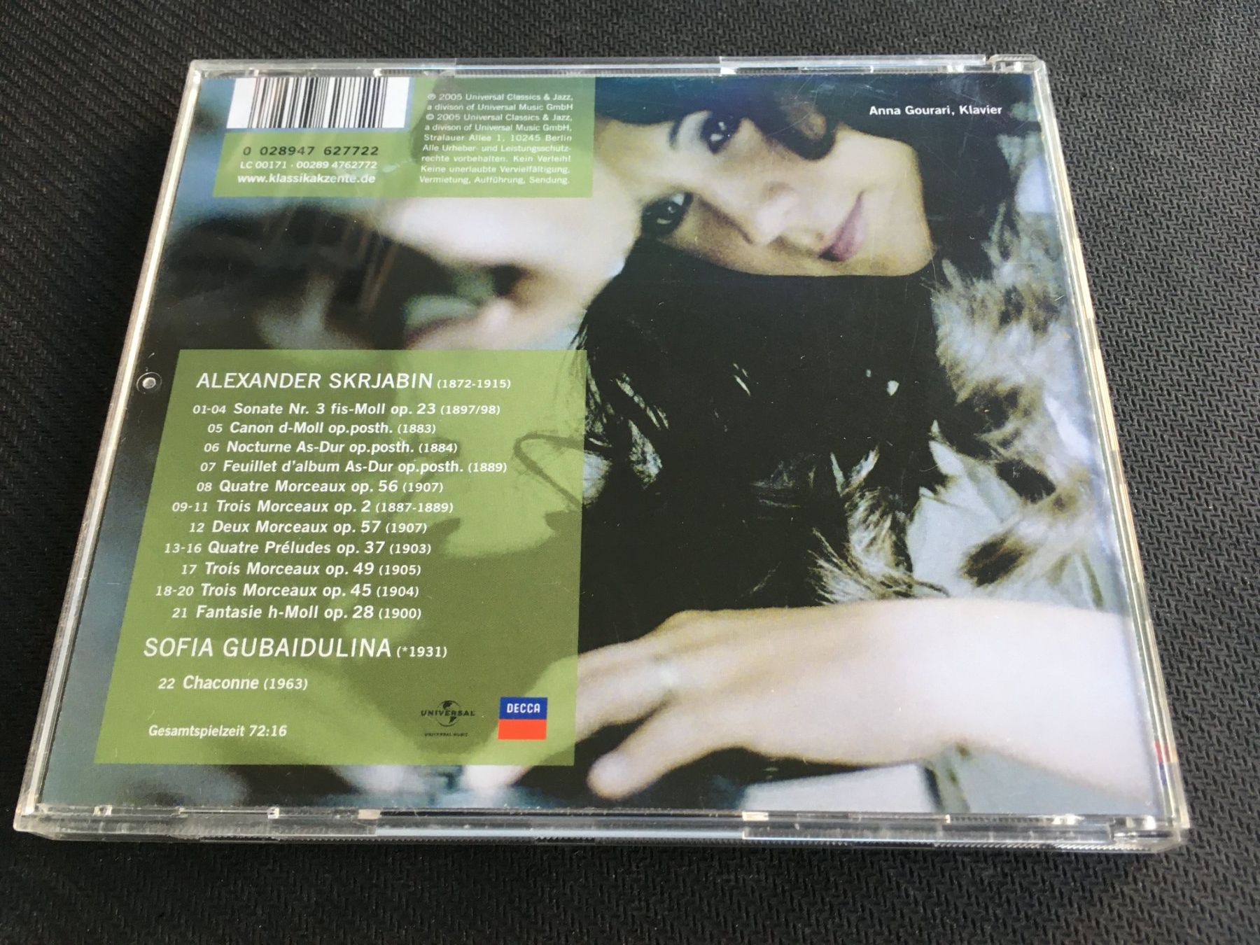 CD: Anna Gourari - Désir -CD- – Usato da St.Gallen venduto da MedienJoe 2