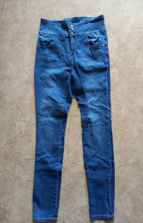 Coole High Waist Jeans, Stretch Gr 38 Marke L+D