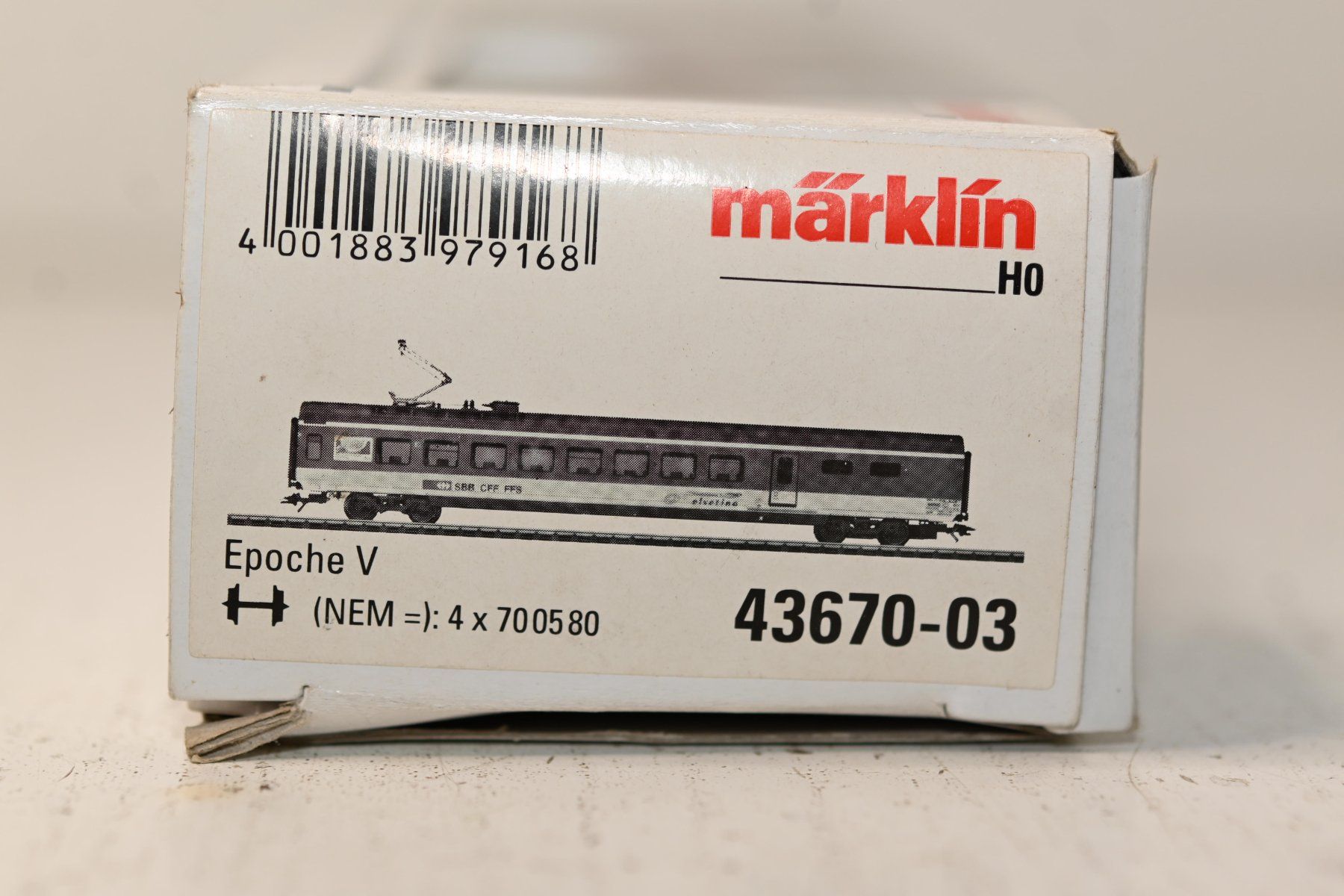 Märklin Modellini di ferrovie: Restaurant Wagen Märklin HO/AC – Usato da Laupen ZH venduto da Zmoewe 9