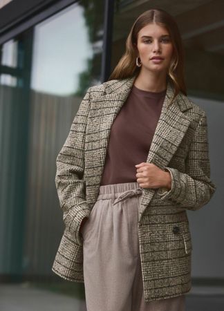 Neu! Kurzmantel Jacke Herbst Blazer Karierte