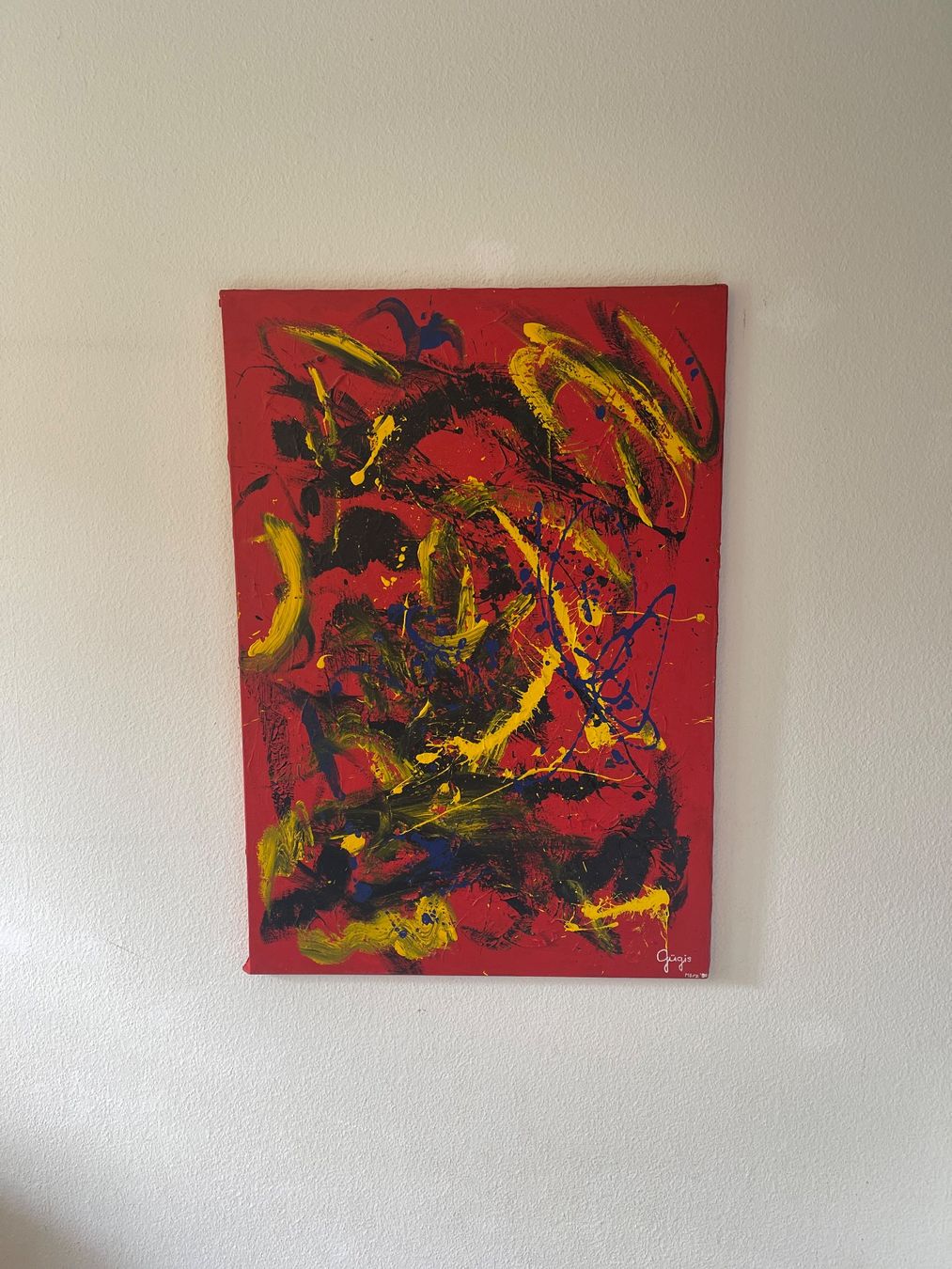 Gemälde: Originales abstraktes Gemälde, moderne Kunst, Unikat – Gebraucht aus Gattikon von Guegis66