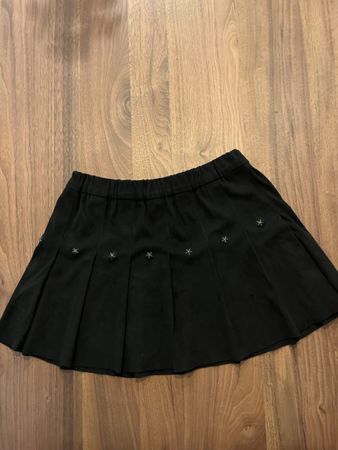 Schwarzer Benetton Minirock mit Sternen