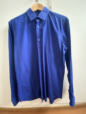 ESPRIT Herrenhemd Slim Fit Gr. 39/40 blau